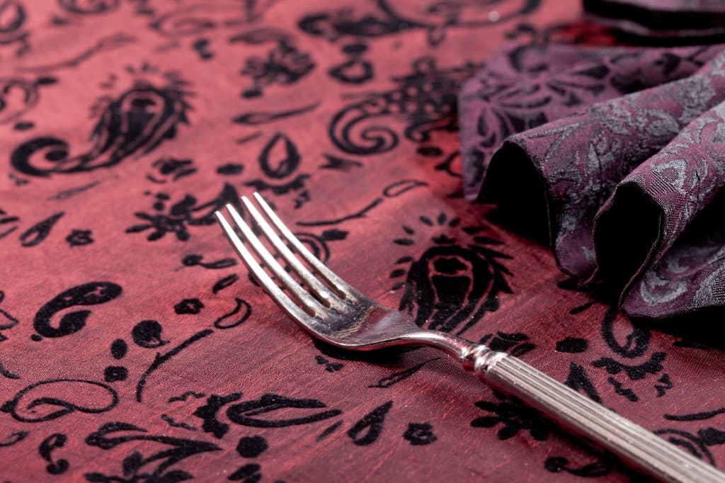 Maroon Paisley Block Print Cushion
